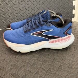 Brooks Glycerin GTS 21 Road Running Shoes Women Size 9 B Blue / Icy Pink EUC!